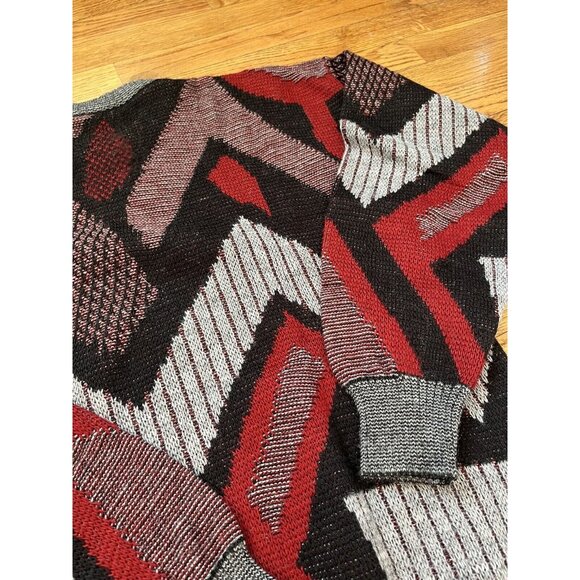 Vintage 90s Engbers Grey Sweater Pullover Size Made in Italy Size 52 30% Wool - Picture 12 of 14